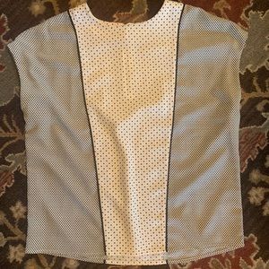 Black and white blouse